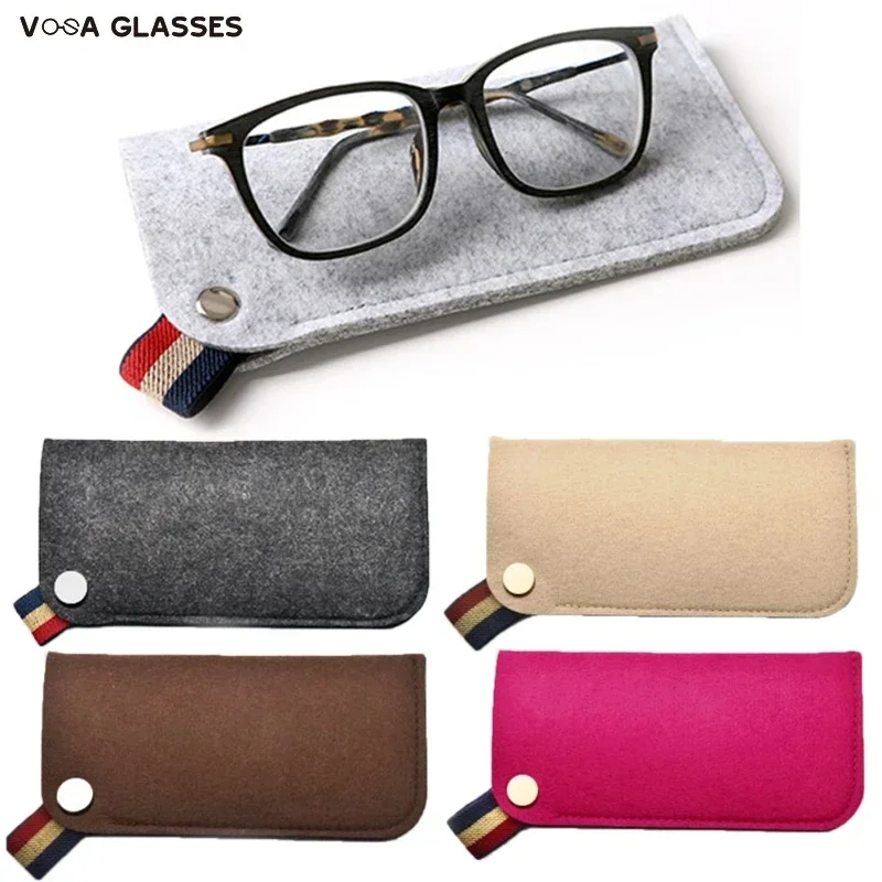 New Felt Sunglasses Case Colorful Candy Eyeglasses Box Soft Glasses Bag Eyewear Accessoires Футляр Для Очков