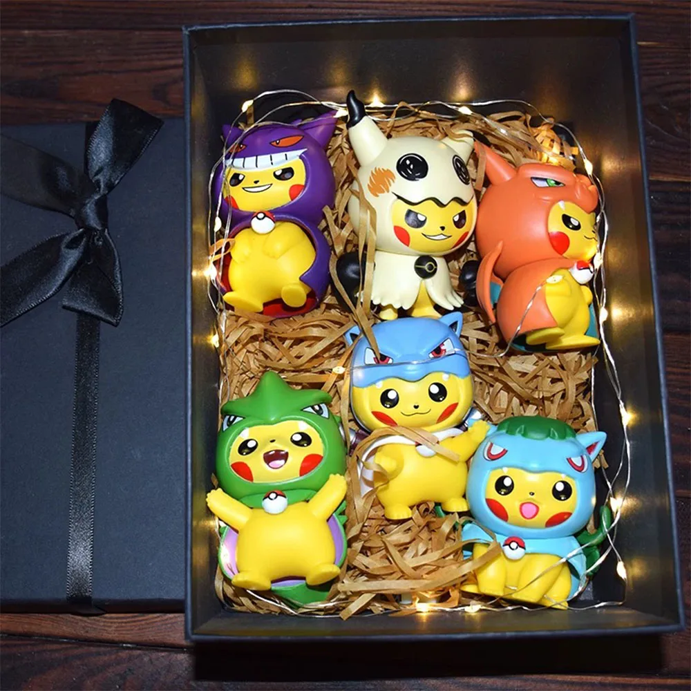 10CM Anime Spiel Übersetzer Pikachu Figur Taschenmonster Animation Nette Modell Spielzeug Geschenke Sammlung Dekoration Ornamente PVC