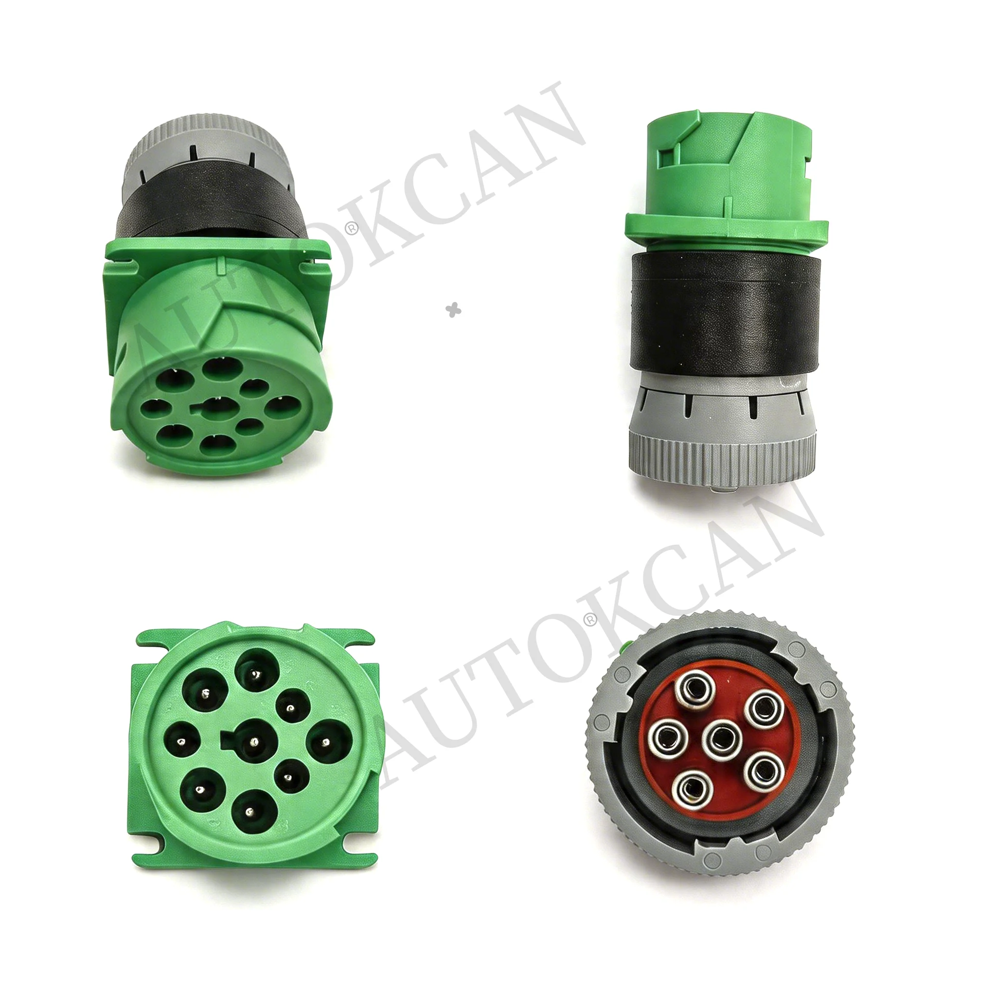 9Pin J1939 to 6Pin J1708 Adapter Truck J1939 9Pin Female To J1708 6Pin Male Connector For Cum-mins/NE-XIQ USB LINK - view 5