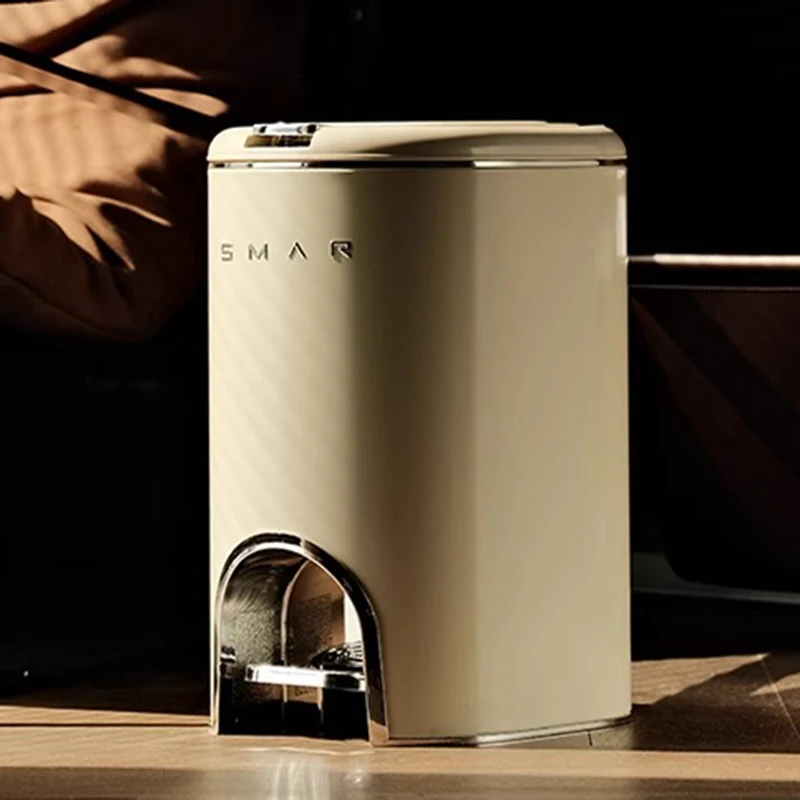 Luxury Plastic Waste Bins with Lid Waste Bins Large Capacity Kitchen and Home Items Trash Can Living Room Trash Can Built-in