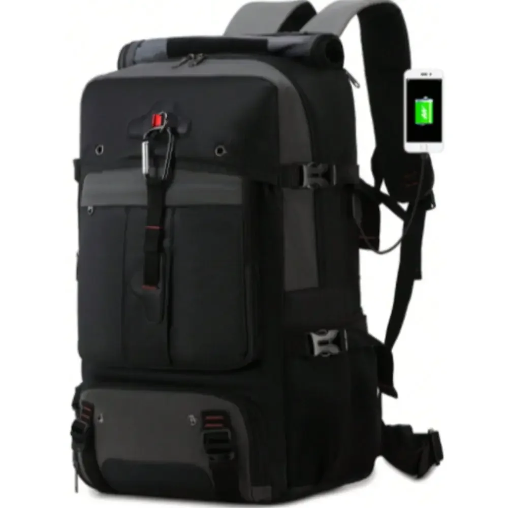 

70L Large Capacity Travel Backpack, MultiFunction Outdoor Hiking Bag For Men And Women, Fashionable Casual Outdoor Trekking Bag