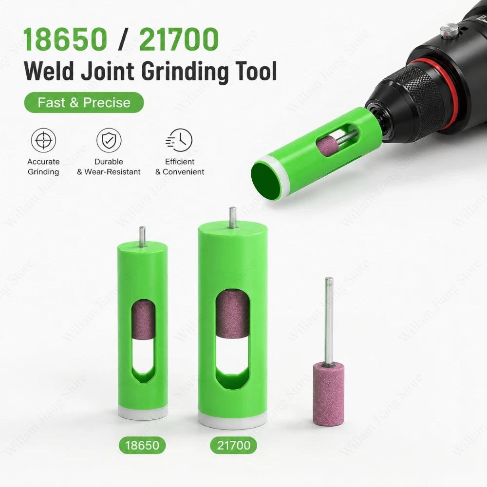 1/3 PCS Lithium Battery Sanding Sleeve Kit for 18650 21700 Cell Solder Joint Surface Grinding Polishing Repair Accessories