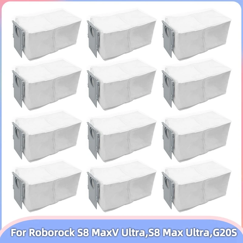 Dust Bag For Roborock S8 Maxv Ultra G20s Robot Vacuum Cleaner Replace Parts Dust Garbage Bag Household Cleaning