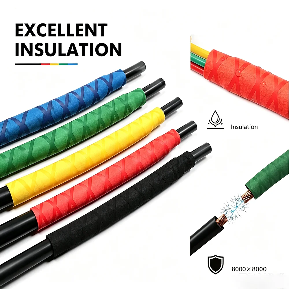 Anti-Slip Heat Shrink Tube ID15~50mm Wear resistant/flame retardant/outdoor equipment handle heat shrink sleeve