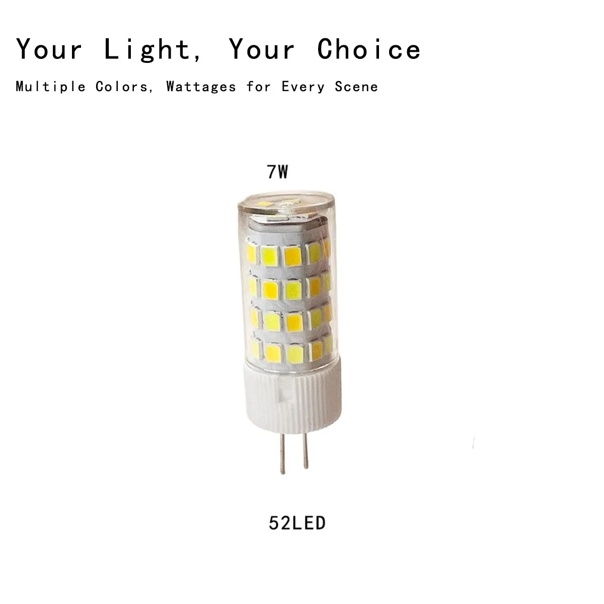 5Pcs G4 LED Corn Bulbs AC220V LED House Lighting Energy Saving Replacement Light Bulb 3 Colors White Lamp Living Room Bedroom