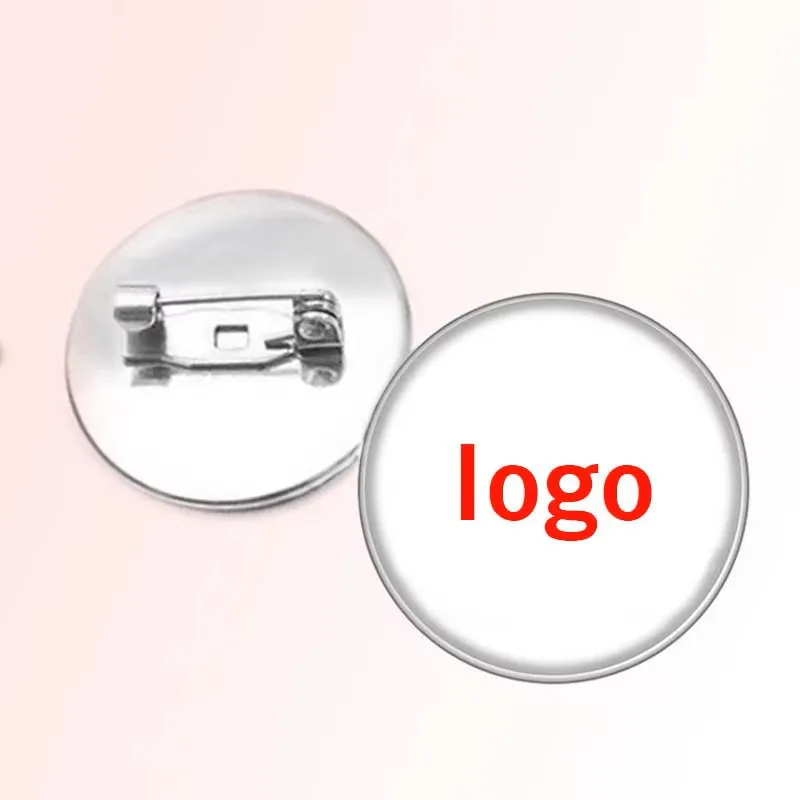Brass Logo Custom Logo Brass Stainless Steel Brooch