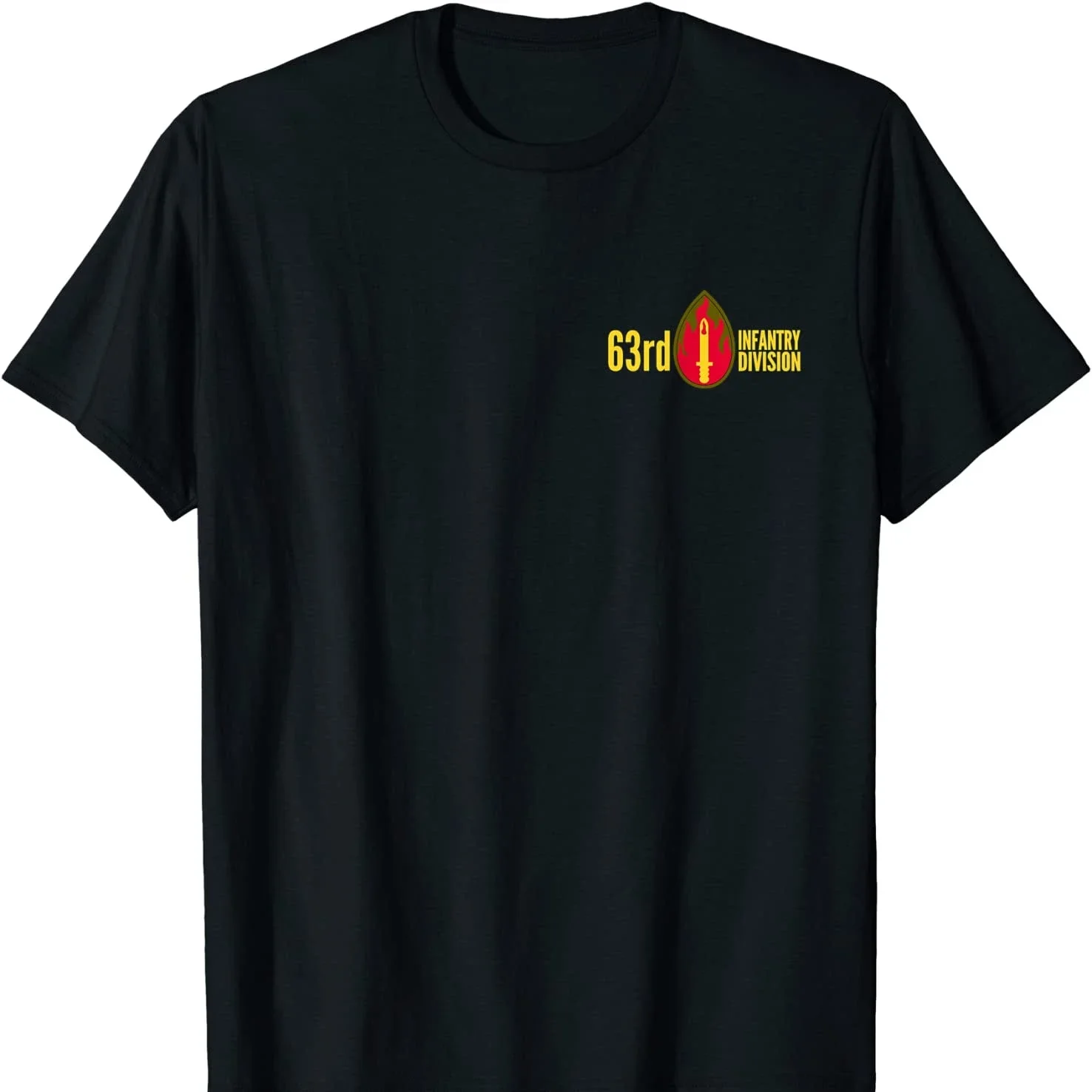 63rd Infantry Division Army Regional Support Command T-Shirt 100% Cotton O-Neck Short Sleeve Summer Casual Mens T-shirt