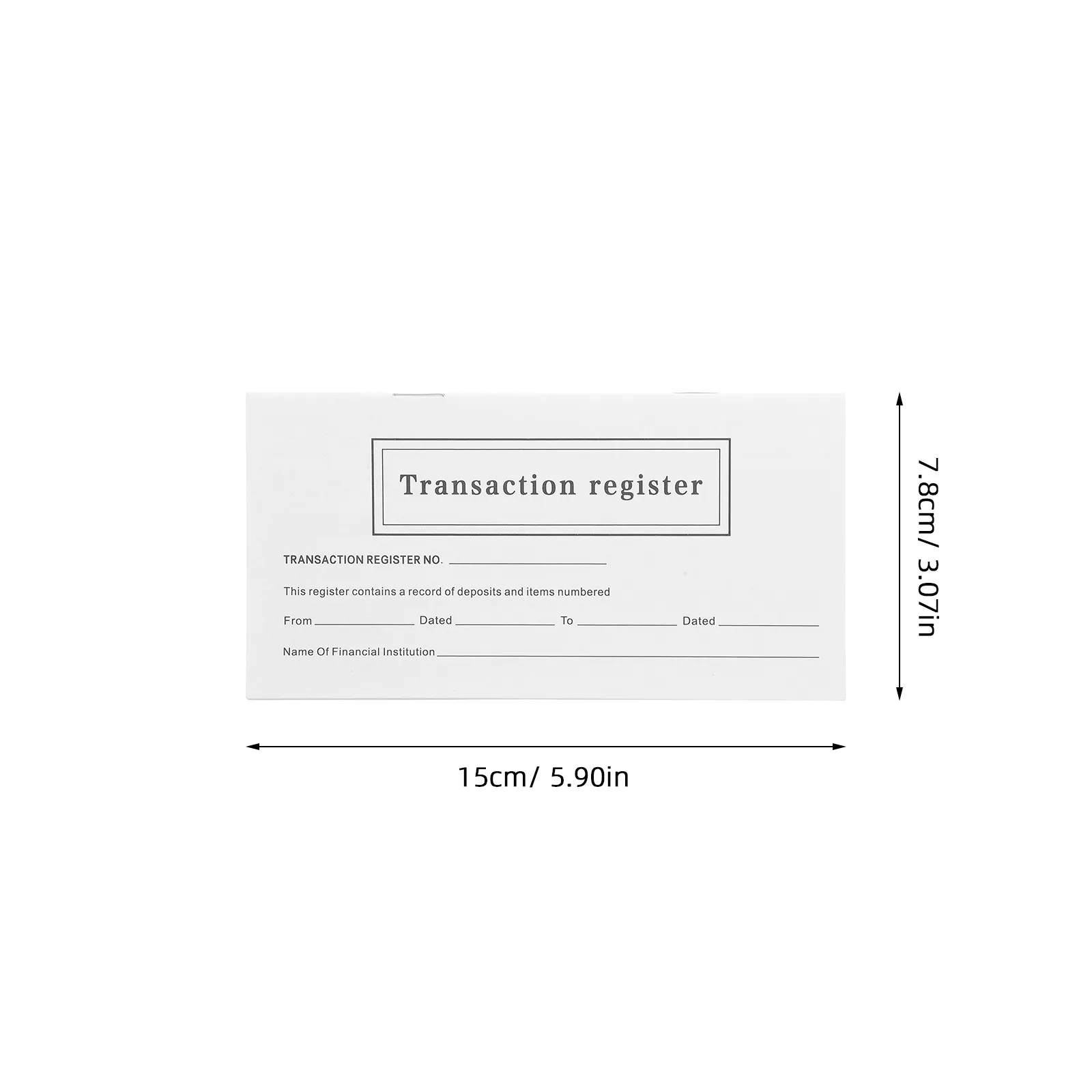 20Packs Personal Checkbook Check Registers Blank Ledger for Transactions Deposits Withdrawals Management Financial - view 2