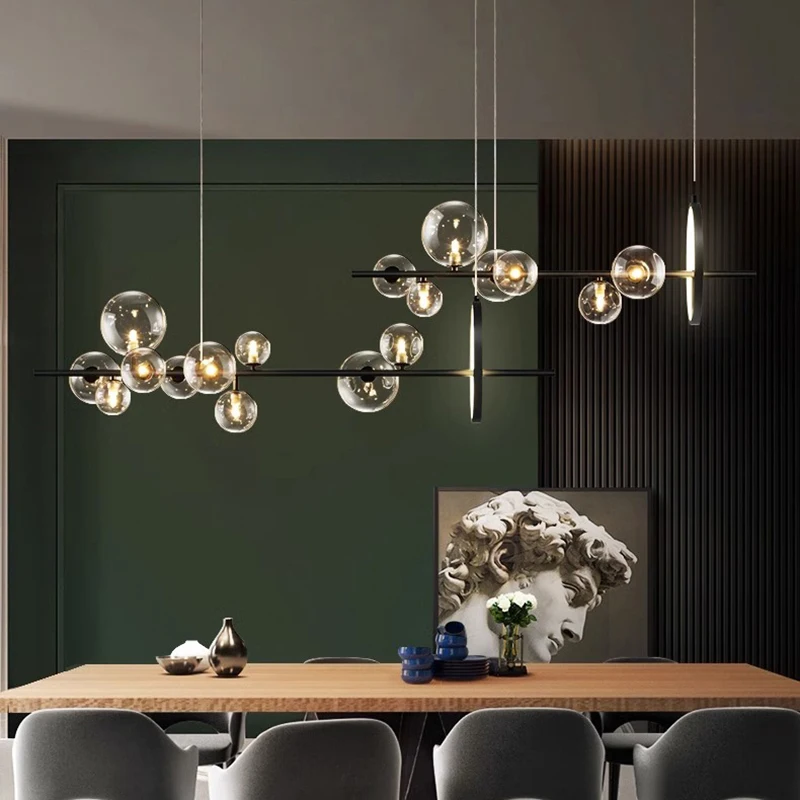 Modern LED Chandeliers para Home Decor, Luzes penduradas, Sala de estar, Sala de jantar, Iluminação interior