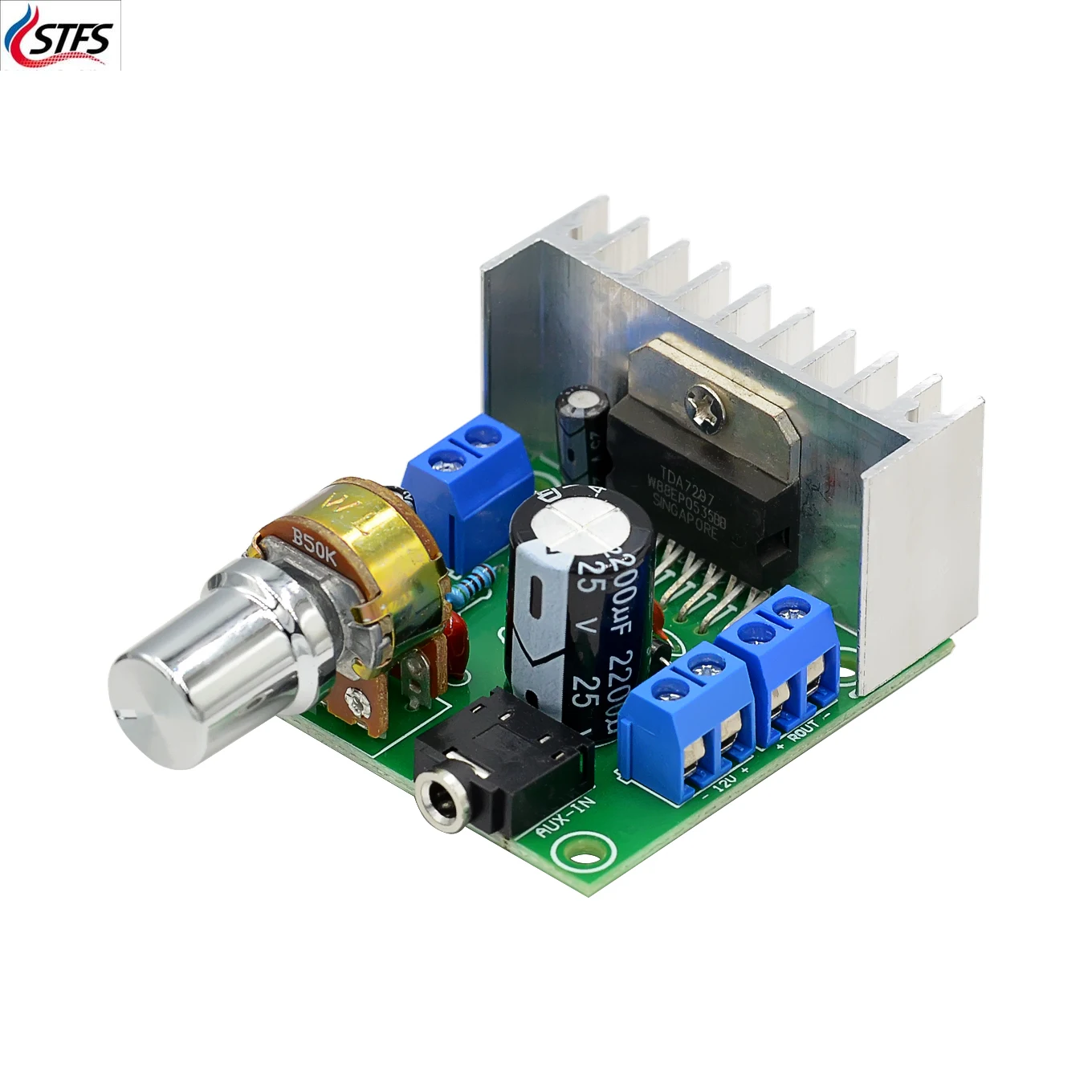 

TDA7297 power amplifier board power amplifier board dual-channel noise-free 12V power amplifier board fe-9720b