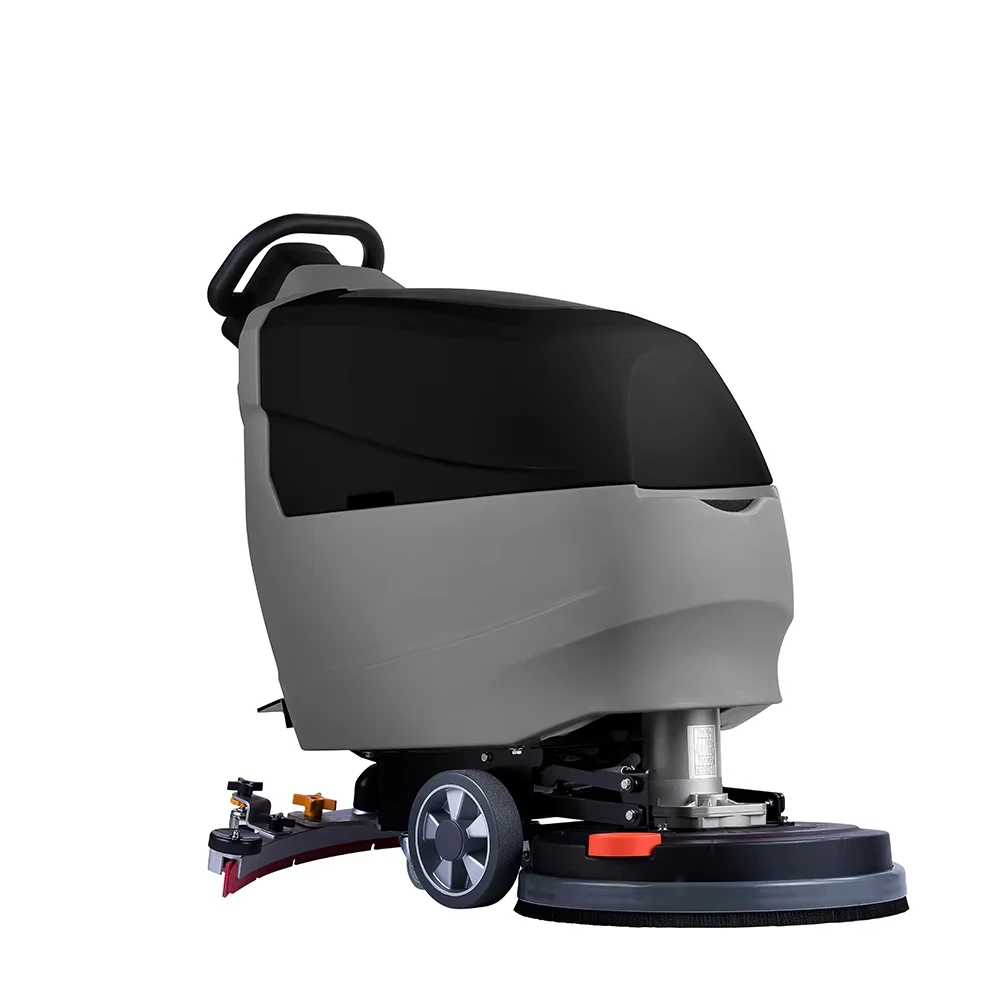 Commercial Walk-behind Floor Scrubber - Compact Industrial Cleaning Machine for Floors Cleaning Single Disc Machine