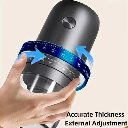 New Portable USB Electric Coffee Bean Grinder 40 Gears External Adjustable Rechargeable Grinders Household Mini Coffee Machine