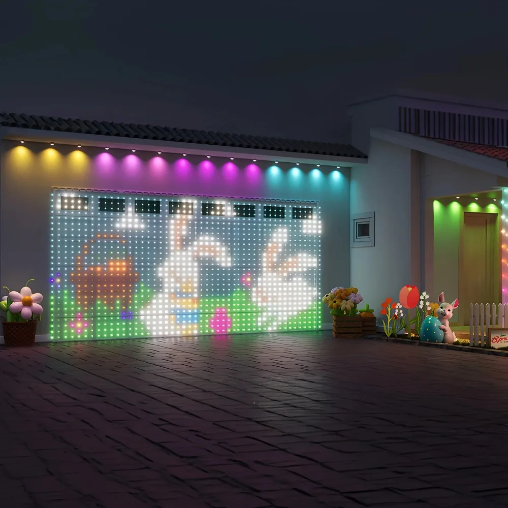 256-400 المصابيح أضواء الستار الذكية إضاءة مقاومة للماء أضواء الجنية لتقوم بها بنفسك تغيير لون APP التحكم لعيد الميلاد ديكور منزلي للحفلات