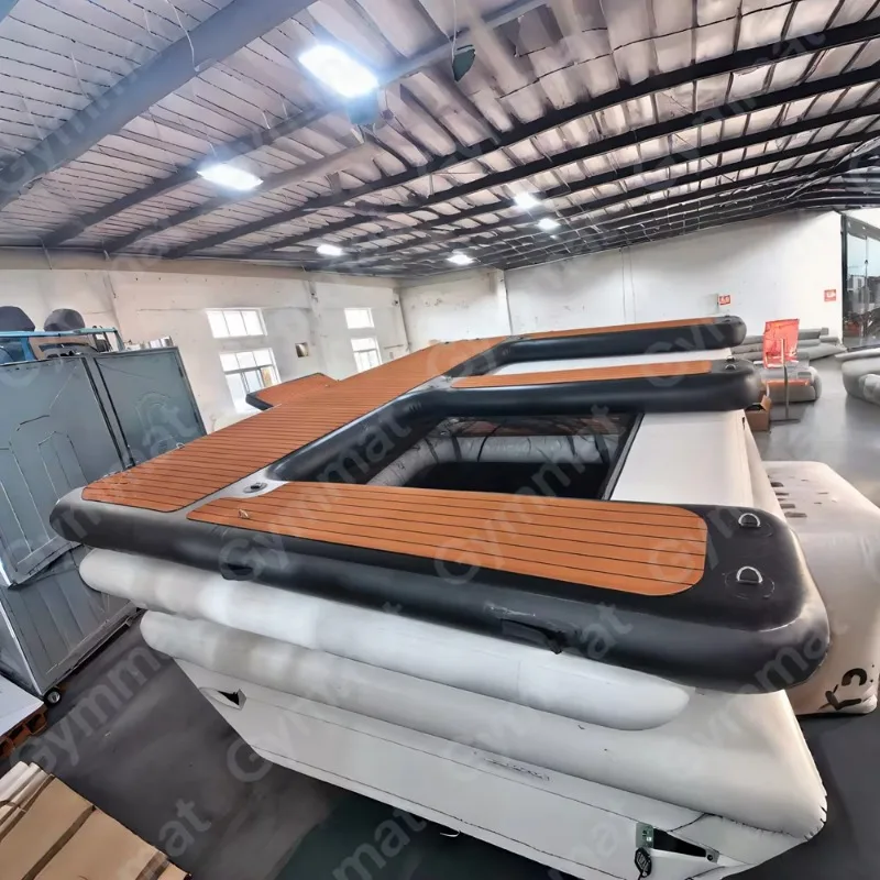 Non Slip EVA Infla  Floating Jet Ski Dock with Pump   Size Color Logo Water Sport Platform