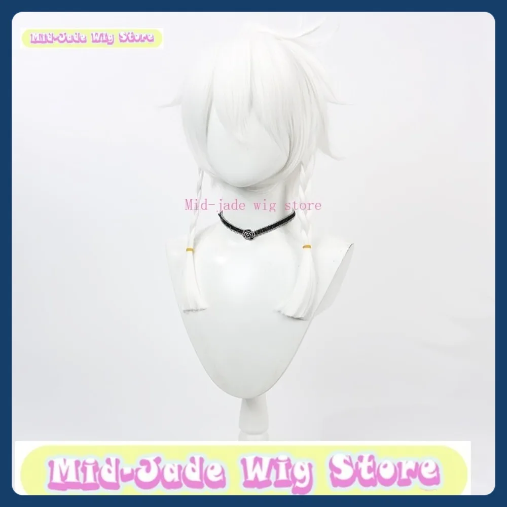 Mid-jade peruca loja identidade v profeta branco profeta cosplay peruca halloween cosplay restaura anime personagem trajes e adereços