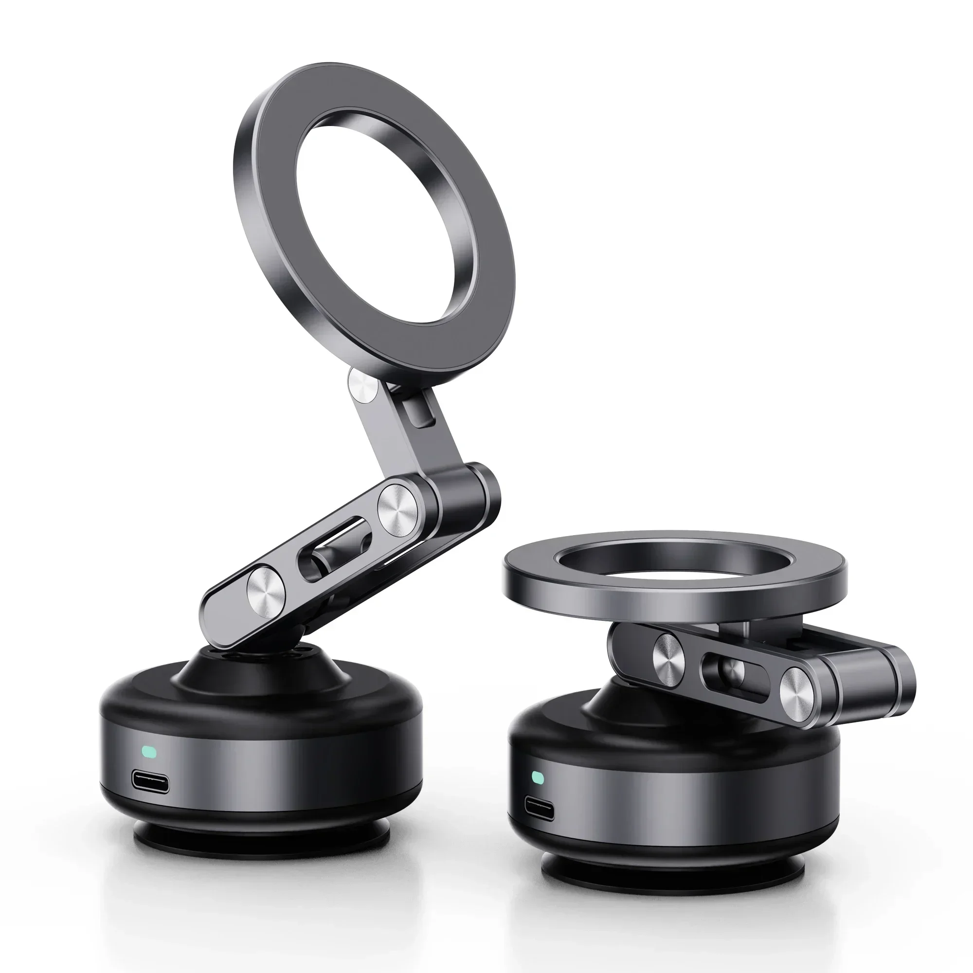 360 Degree Rotation Phone Holder Car Mount Mobile Phone Holder Magnetic Vacuum Adsorption Support Foldable Smartphone Bracket