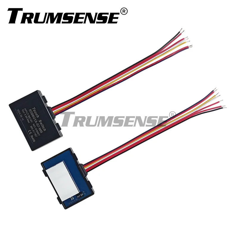 Trumsense RS08G1A-S7-WB Radar Sensing Switch with Touch and Anti-fog Control Stepelss Dimming for Bathroom Makingup KTV Mirror