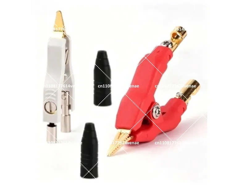 Precision 4 Wire Resistance Test Clamp, Clip Test Lead for Milliohm Meter Measurement Tool