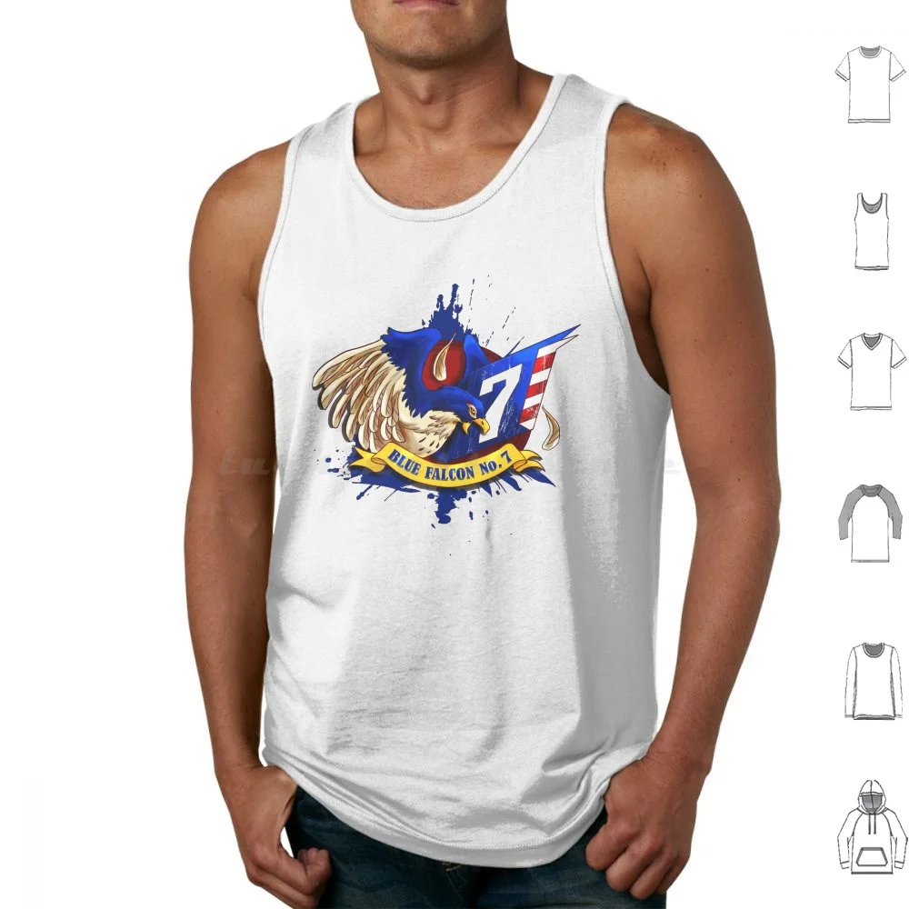 Camisetas sin mangas con emblema del Capitán Falcon, camisetas sin mangas del Capitán Falcon, Super Smash Bros F Zero, Falcon Punch, Falcon Punch Blue, Blue