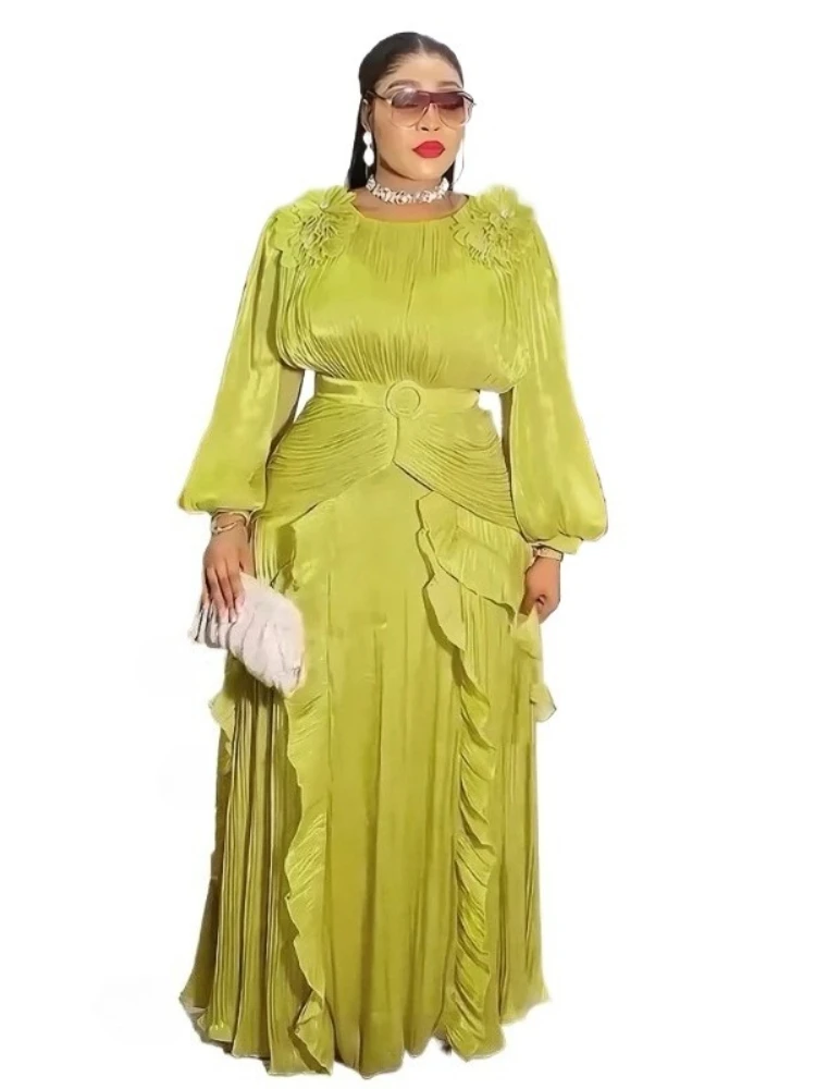 

Elegant African Dresses for Women 2025 New Africa Clothing Plus Size Turkey Wedding Party Long Dress Dashiki Ankara Outfits Robe