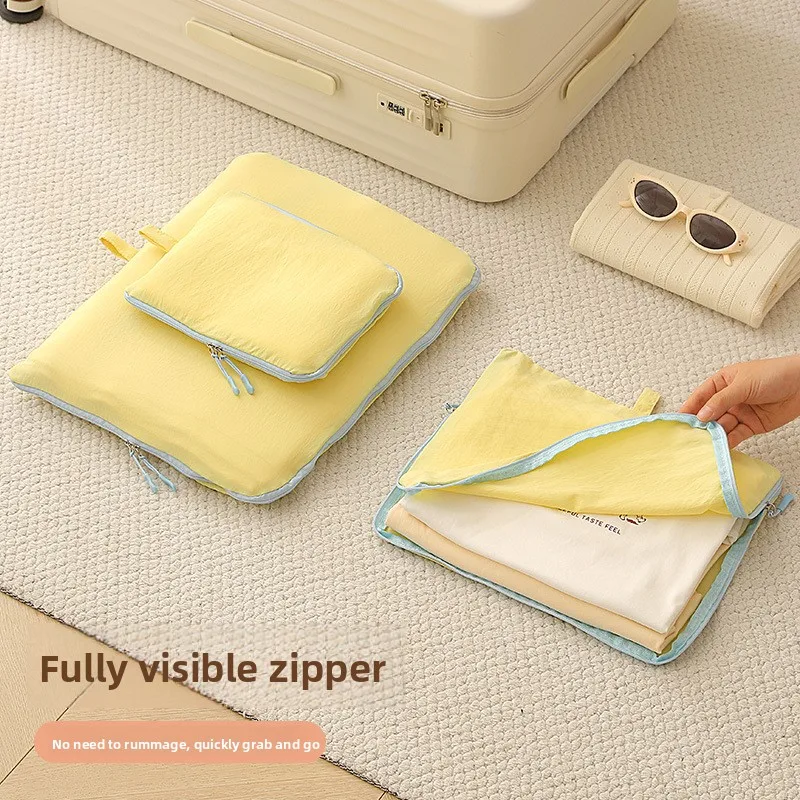 Travel Storage Bag - Underwear & Lingerie Organizer - Portable Luggage Packing Cubes - Waterproof Travel Clothes Storage