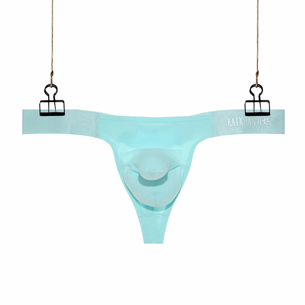 

Brief Men Panties Comfortable Men's Elephant Pouch Thongs G String Briefs Shorts Bikini Gay Boys Underpants Blue