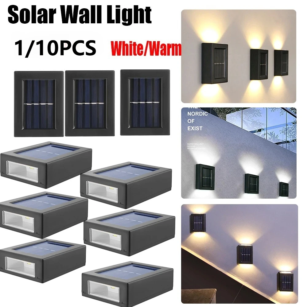 

External Solar Lamp For Wall Yard Balcony Porch Street Decoration Outdoor Solar Lamps Waterproof Home And Garden Lighting