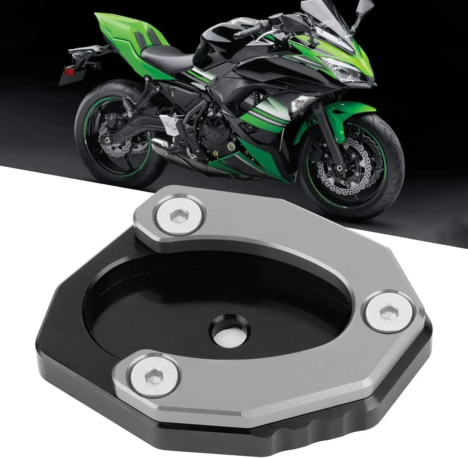 Выдвижная подставка для мотоцикла, боковая подставка, удлинитель KSP‑ 106 дюйма, набор для KAWASAKI Z650/Z900Gray, автомобильные аксессуары