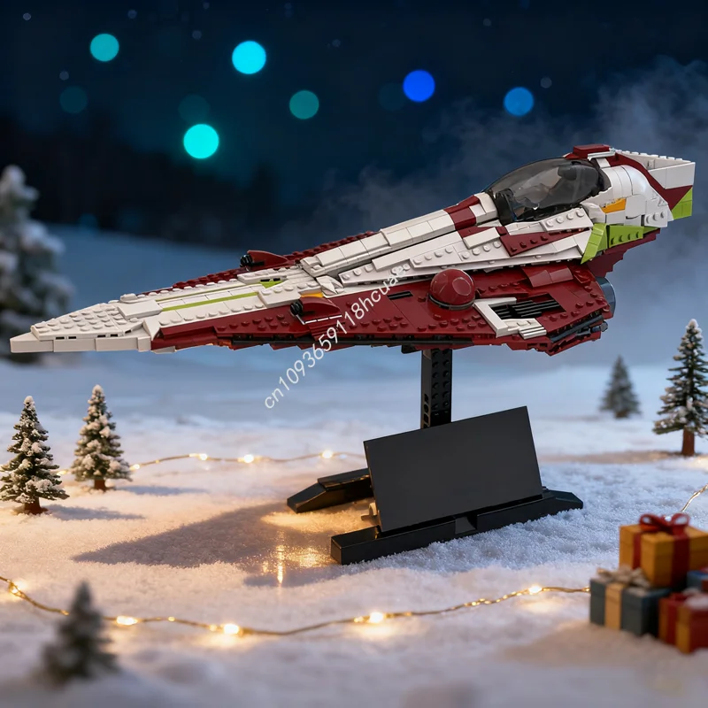

1515 шт. MOC Custom UCS Obi Wan S Starfighter Star Модель Строительные блоки Архитектура Рождественские подарки DIY Креативная игрушка Идея Кирпич