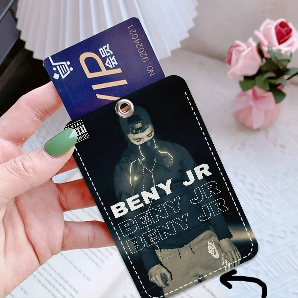 شعبية الشارع B-Beny J-Jr المفاتيح مع حامل بطاقة الوصول، حافلة تمرير وبطاقة وجبة معرف البنك بطاقة واقية للأمن