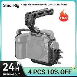 SmallRig HawkLock Quick Release Cage Kit for Panasonic LUMIX GH7/GH6, with Top Handle Kit, Cable Clamp for HDMI and USB-C 4825