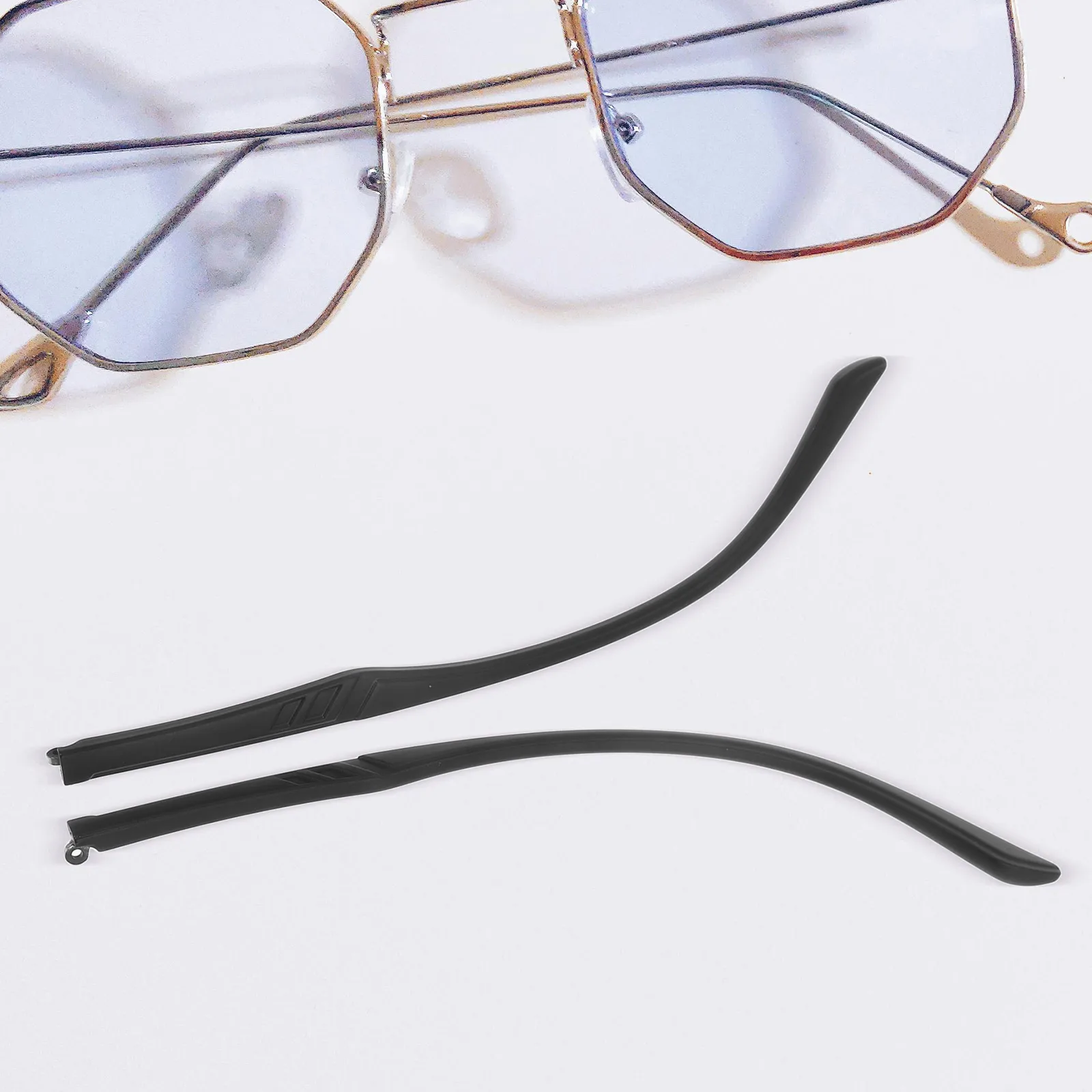 

Eyeglass Arm Replacement 1 Pair TR90 Lightweight Durable Universal Fit Sunglass Temple Accessories Glass Frame Part Single Tooth