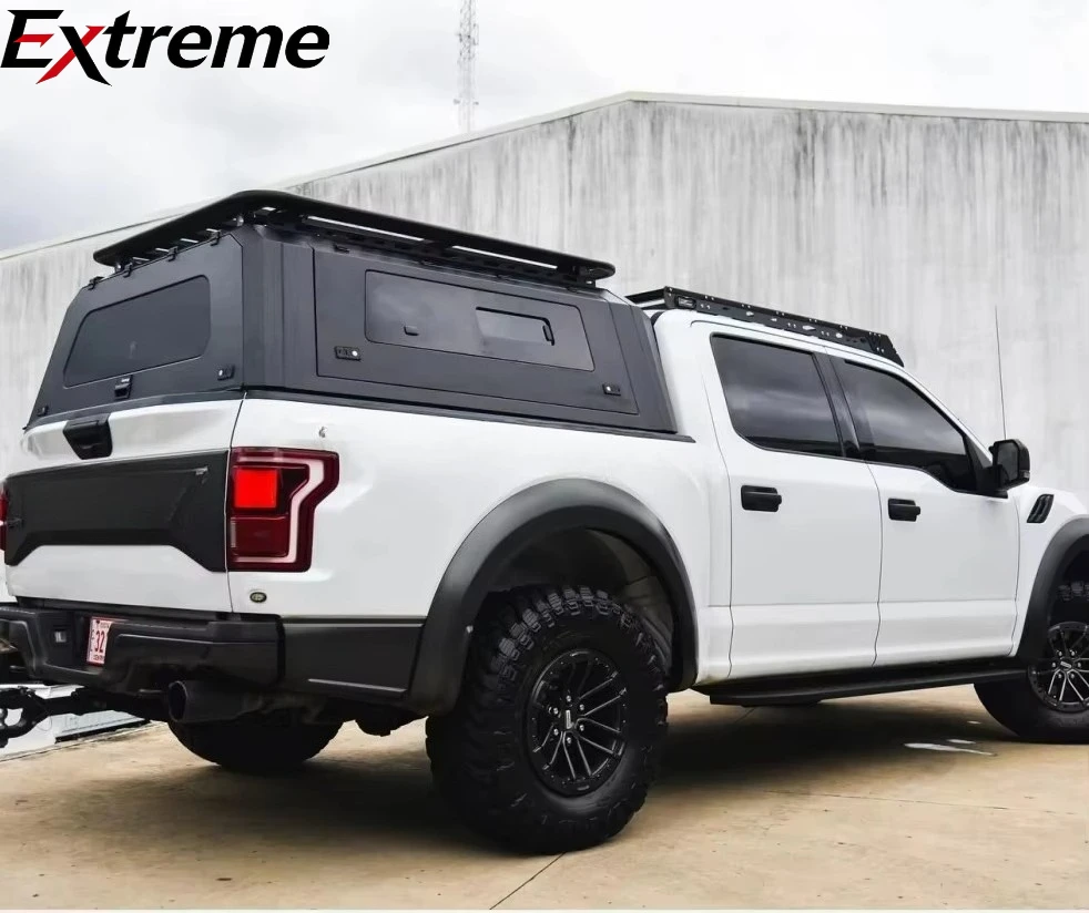 Extreme:High Performance Aluminum Alloy Retractable Waterproof Truck Canopy Dual Cab Hardtop 4x4 Pickup Truck Bed Topper
