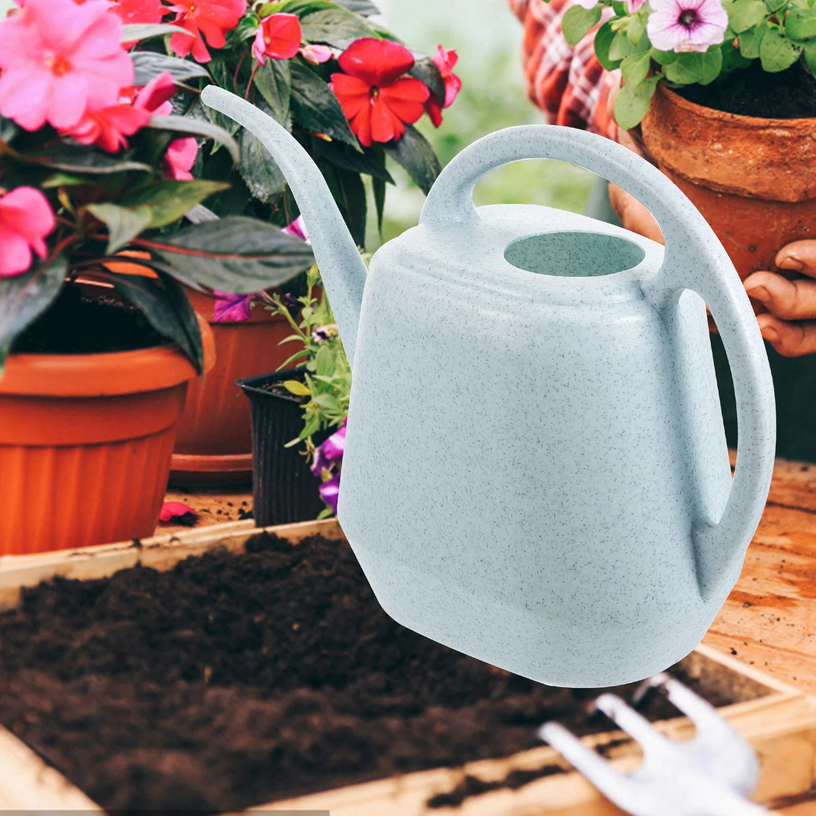 

Large Capacity Watering Can Gardening Pot Indoor Plants Bottle Plastic Flower Irrigation Miniature Reliable Kettle Household