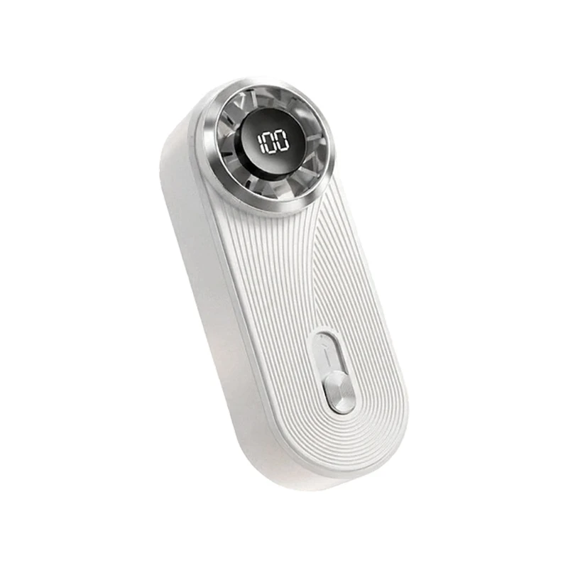  100 Speed Adjustable Pocket Fan With Turbos Motor And LED Display For Office Outdoor Travel USB Power