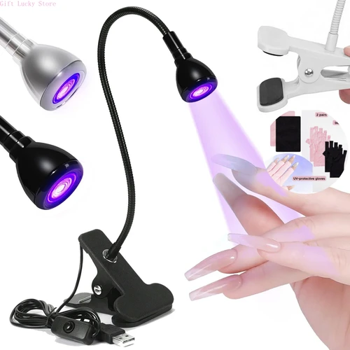 Luces ultravioleta Led, lámpara UV para uñas, lámpara de escritorio Led UV de 395nm, luz negra, secador de manicura, luz de curado UV para curado de resina, arte de uñas