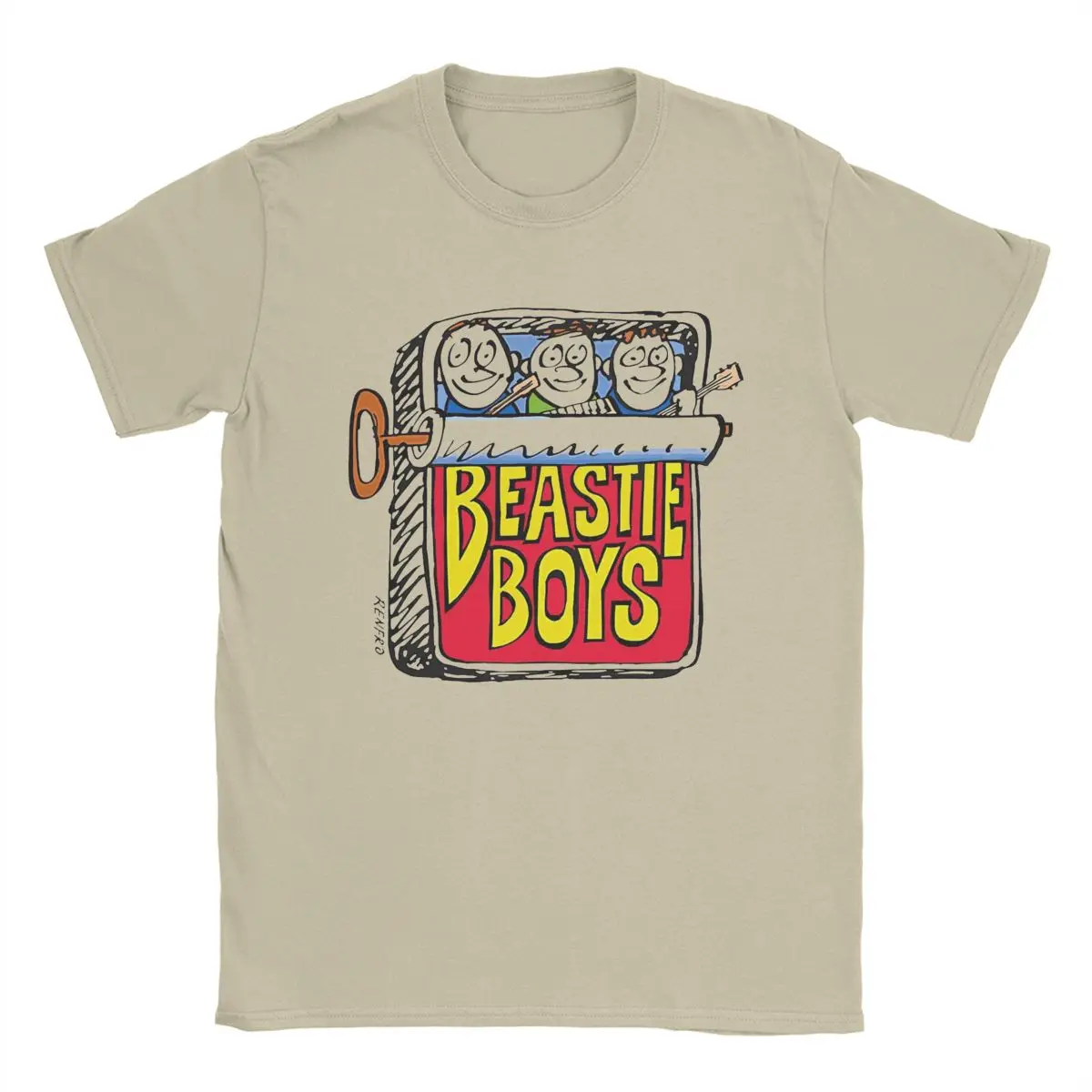 Awesome Beastie Boys Sardine Can T-Shirts for Men Crewneck Cotton T Shirts Short Sleeve Tee Shirt 4XL 5XL Tops