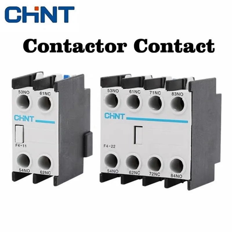 CHNT CHINT CJX2 Series AC Contactor Auxiliary Contact F4-02 F4-04 F4-11 F4-13 F4-20 F4-22 F4-31 F4-40 NCF1-11C