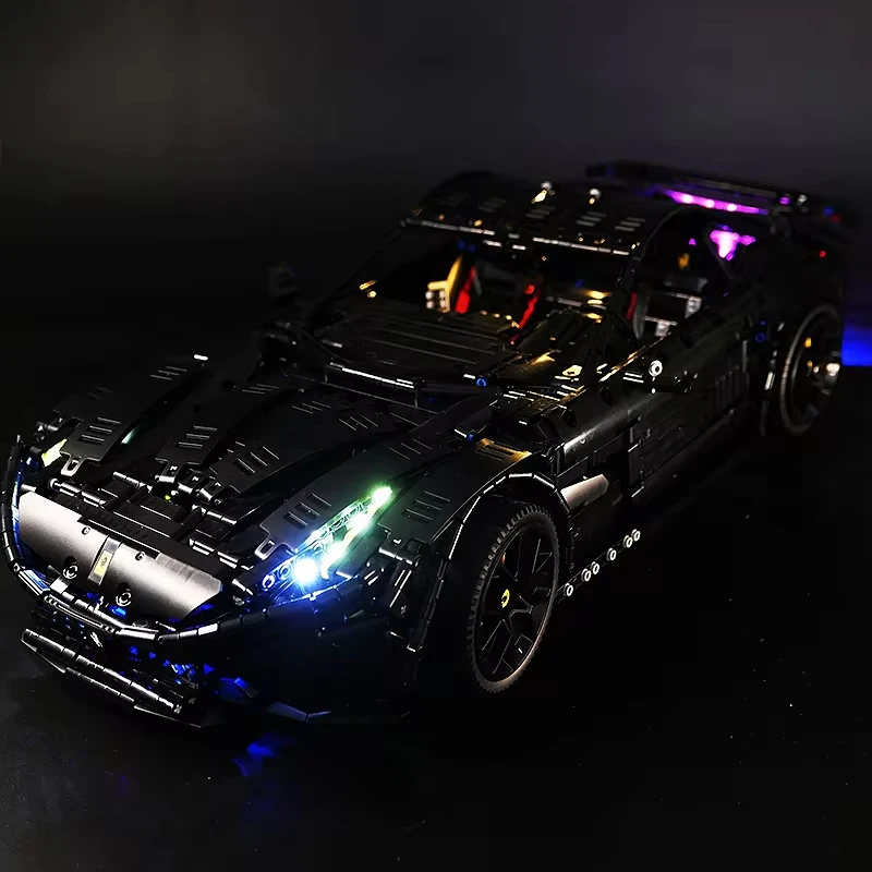 RC DIY LED 조명 키트, LEGO 91102 기술 럭셔리카 로고, 블록 모델 제외, LED 조명만 포함