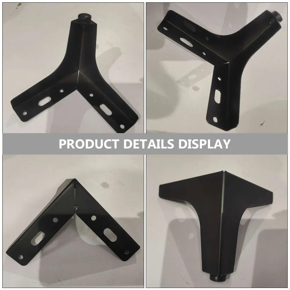 

1 pc Iron Furniture Legs Heavy Duty Thicken Support For Sofa Tea Table Bed Cabinet Chair Console Furniture Legs Feet Parts