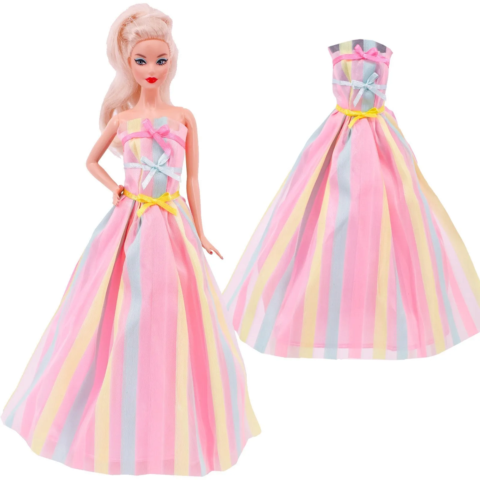 Barbies Doll Clothes Handmade Dress Fashion Coat Top Pants Clothing For Barbie Dolls Clothes Doll Accessories Girl`s Toy Gifts