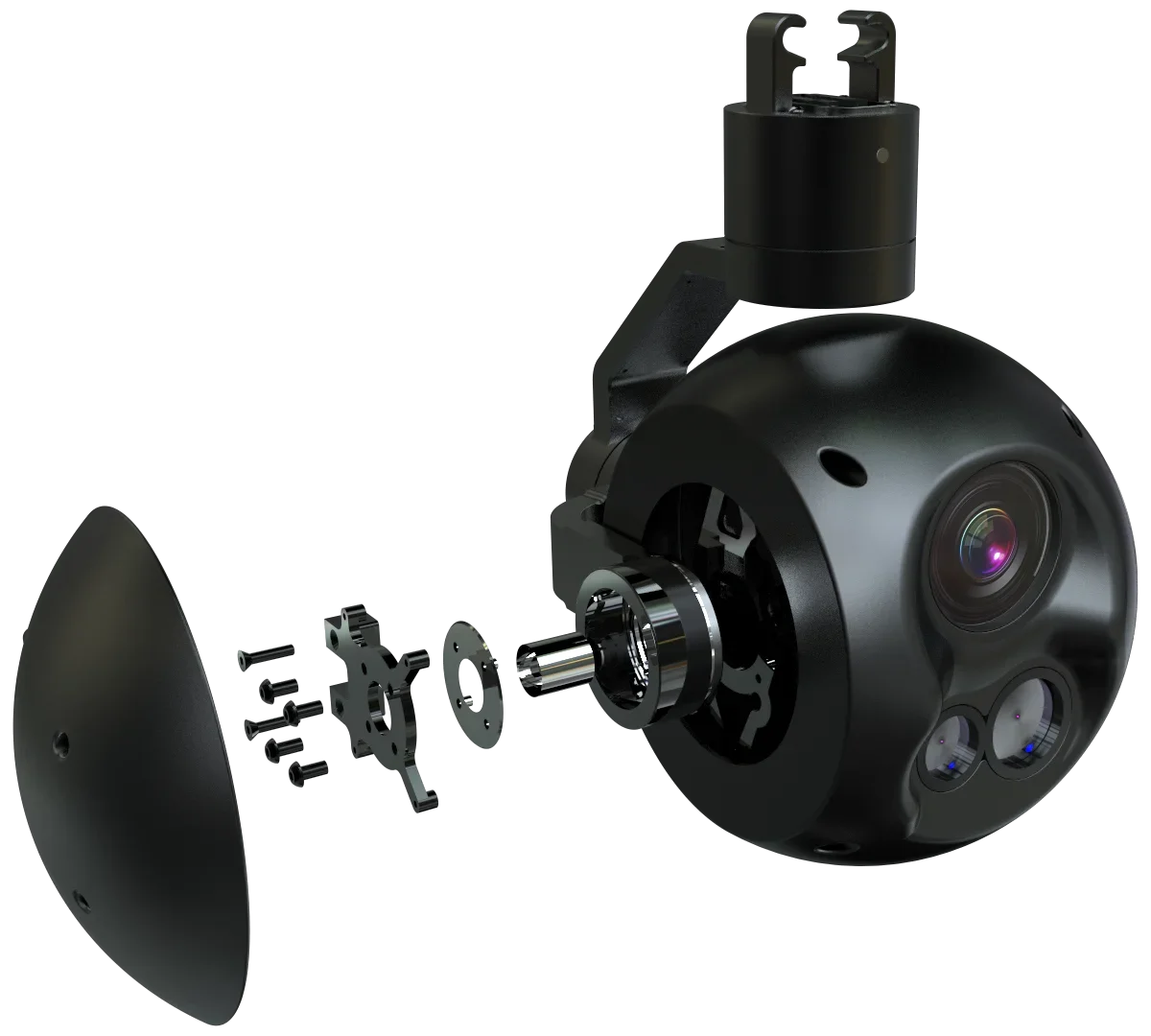 Câmera com zoom óptico 30x, câmera com telêmetro a laser 1600m