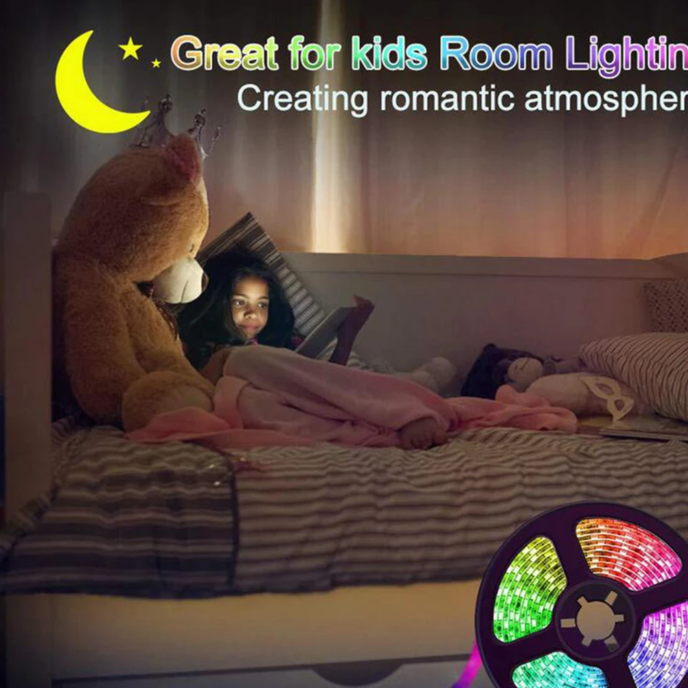 

2 Meters Led Strip Light Rope Flexible Eco-Friendly Adhesive Desk Bookshelf Outdoor Decoration Party Holiday Diy