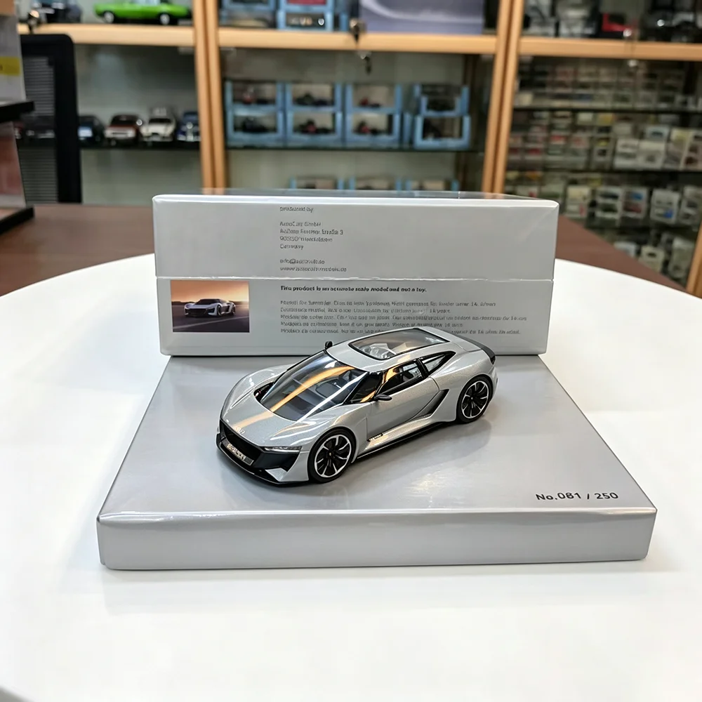 New 1/43 Scale Resin Model Car For Audi PB18 E-tron Supercar Exquisit Simulation Car Model Miniature Collection Decoration Gifts