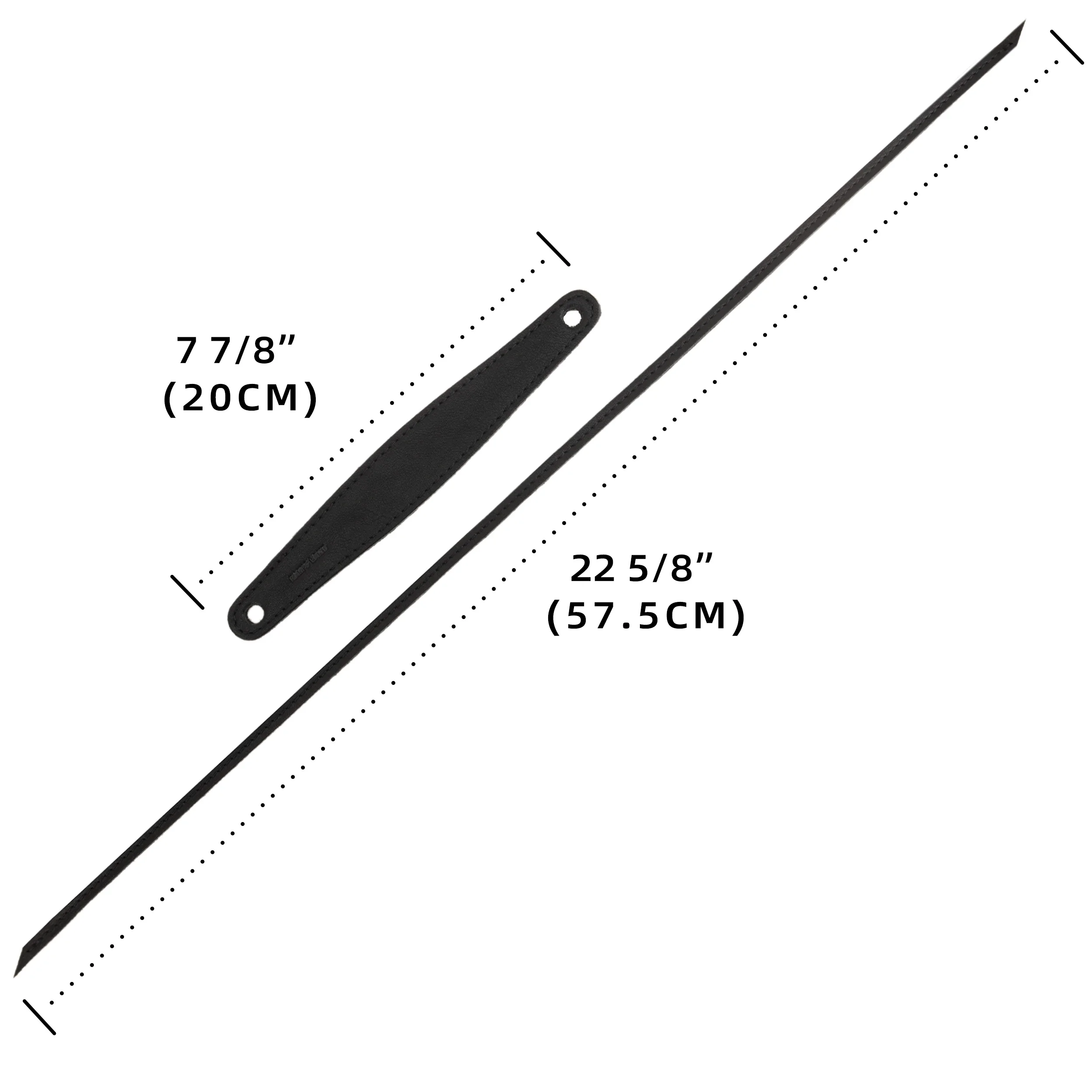 Nuevas de cuero correa para el cuello de la guitarra botón de la correa de la guitarra, corbata adaptadora de cabezal negro marrón