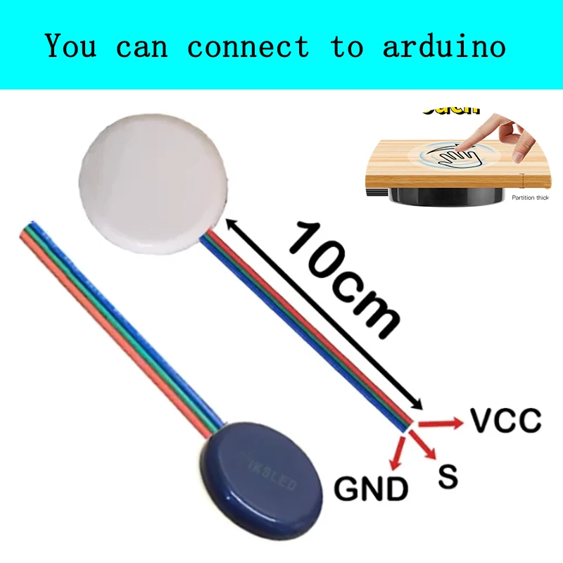 

Touch switch 12v sensor sensing switch LED dimmer Smart home can penetrate 2.5cm wood acrylic plate glass