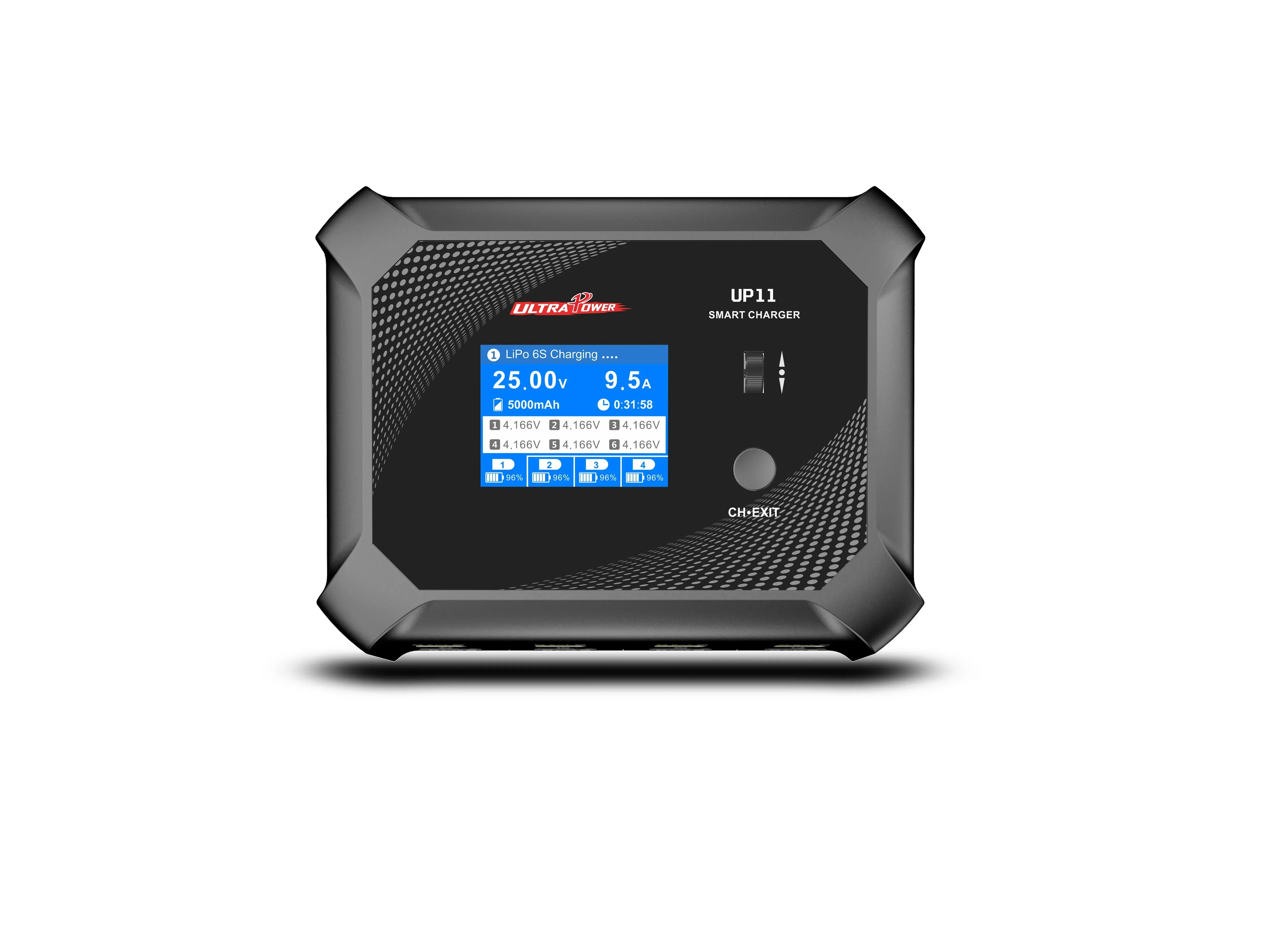 RoRuSULTRA POWER UP11 Battery Charger AC 240W DC 600W Four Channels Smart Blance Charger RC Accessories