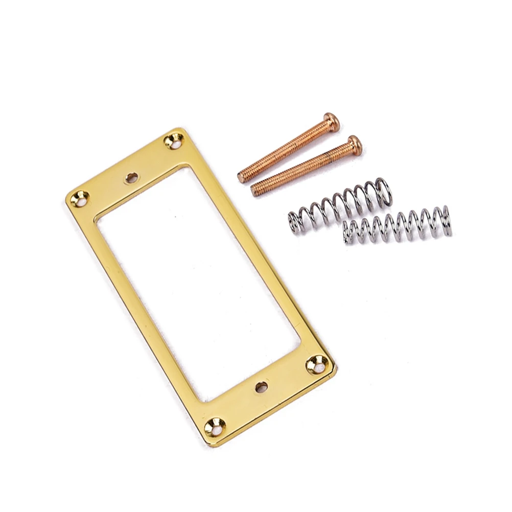 

Golden Mini Frame 68.8mmx29mm Humbucker Pickup Rings Mounting Cover Electric Guitar Parts Accessories Chrome Finish Sturdy Metal
