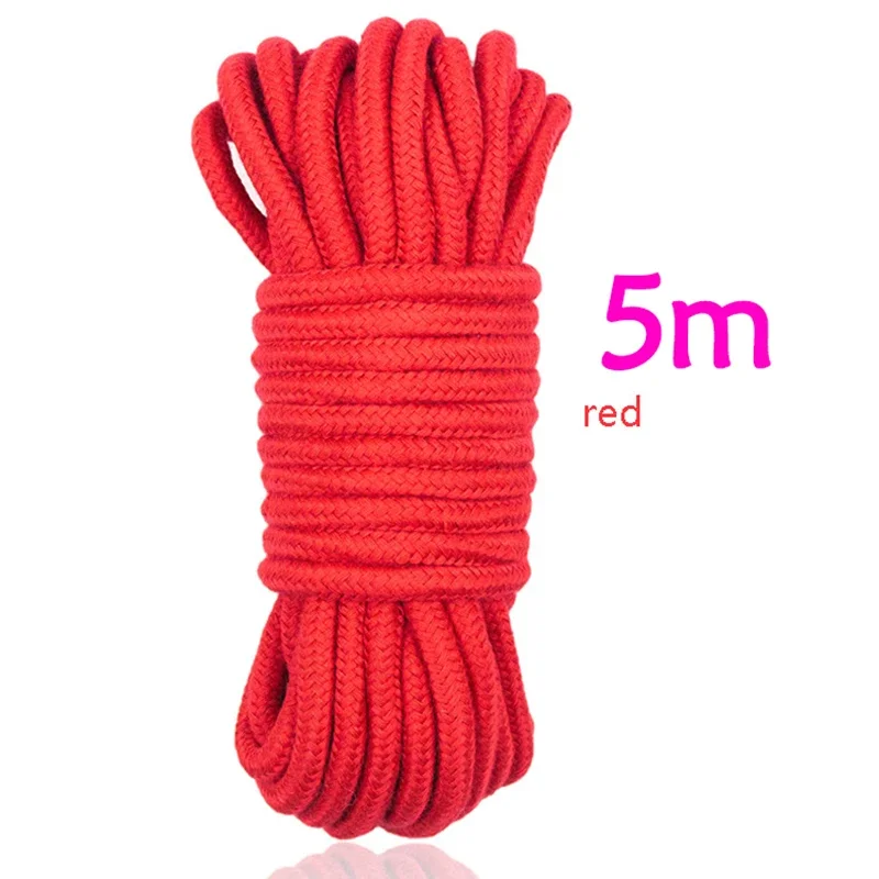 5m Cotton Rope Female Adult Sex products Slaves BDSM Bondage Soft Rope Adult Games Binding Rope Role-Playing Sex Toy