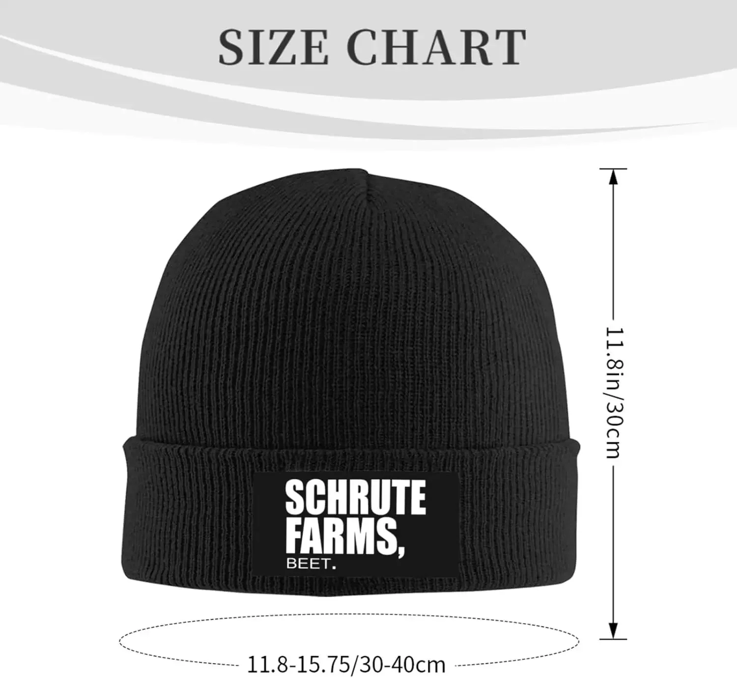 Schrute Farms Bed and Breakfast The Office Beanie Hat for Women Men Winter  Cuffed Knit Skull Cap Warm Ski s